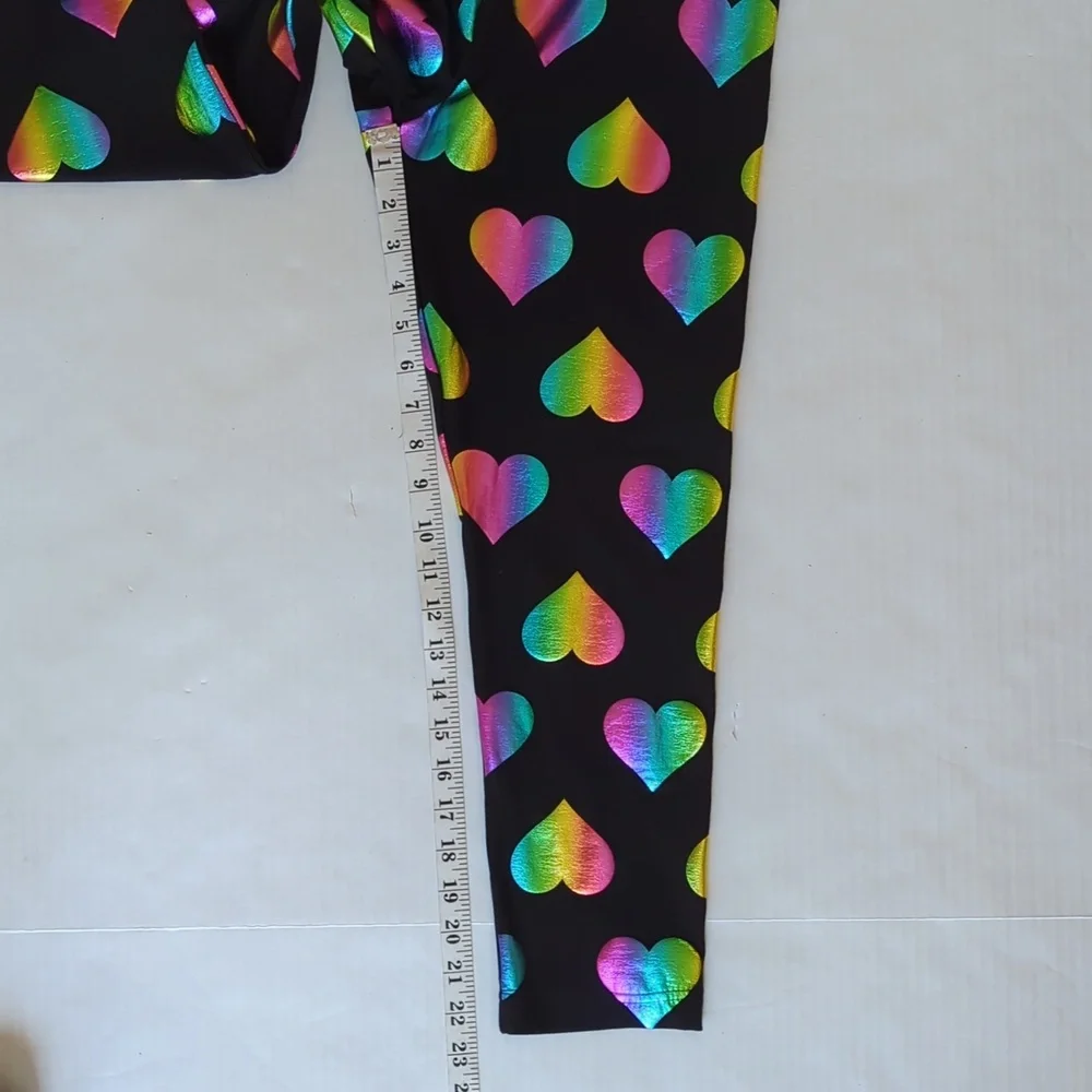 NWT No Boundaries Sueded High-Rise Cropped Pants Junior LARGE 11-13 Black Multi